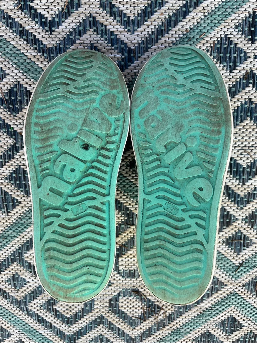 Kids Teal Jefferson Natives Slip-On Water Shoes J5